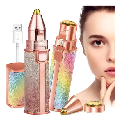 Eyebrow Glow_ Depilador facial y cejas recargable_ 2en 1